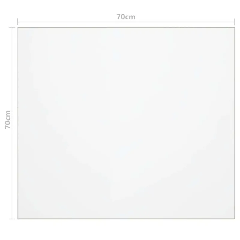 Stalo apsauga, matinė, 70x70cm, 1,6mm, PVC