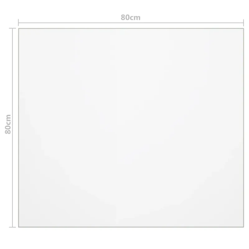 Stalo apsauga, permatoma, 80x80cm, 1,6mm, PVC