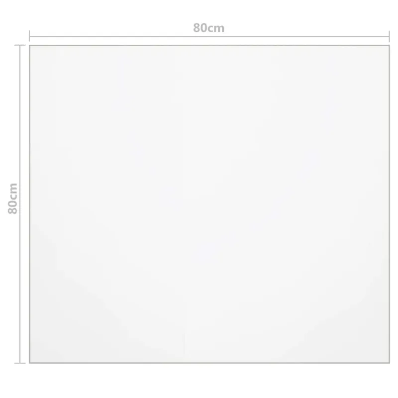 Stalo apsauga, matinė, 80x80cm, 1,6mm, PVC
