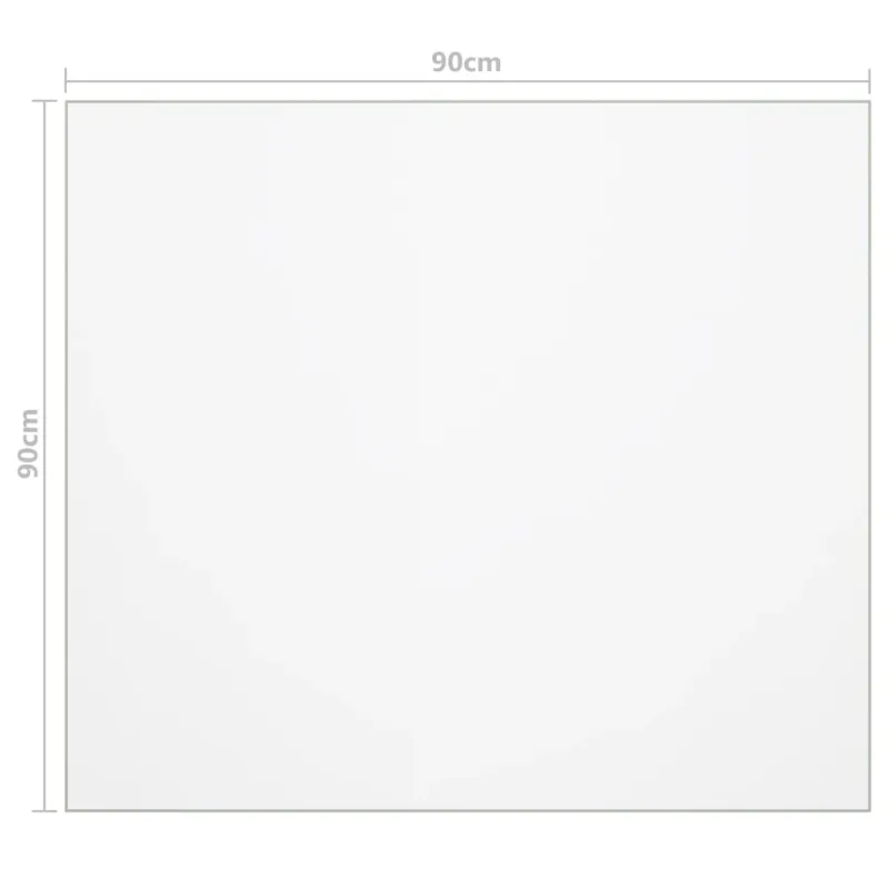 Stalo apsauga, permatoma, 90x90cm, 1,6mm, PVC