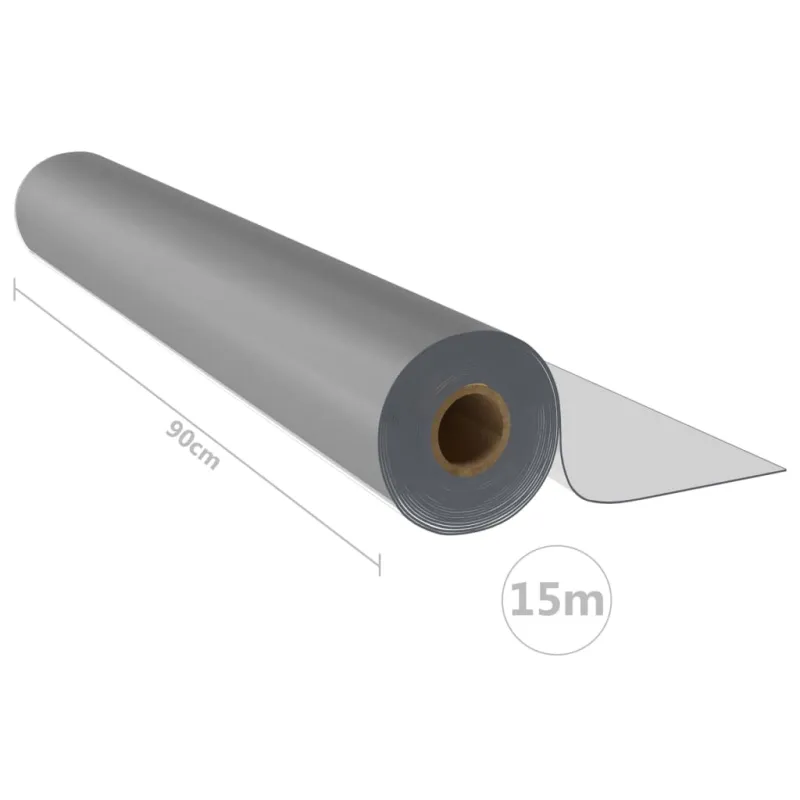 Apsauginės stalo plėvelės ritinys, matinis, 0,9x15m, PVC, 1,6mm