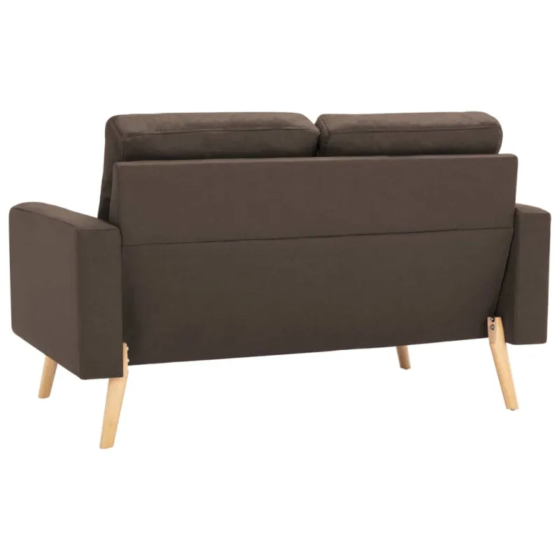 Dvivietė sofa, rudos spalvos, audinys