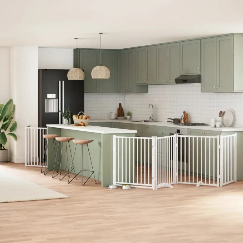 Varteliai šunims su durimis, 8 segmentai, balti, 640cm, tuopa