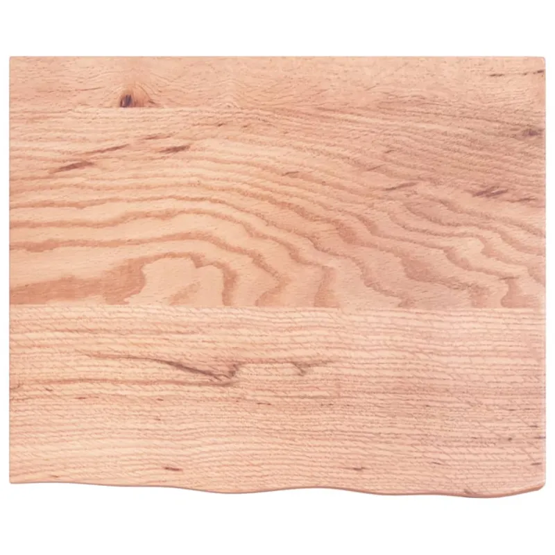 Vonios stalviršis, šviesiai rudas, 60x50x(2-6) cm, mediena