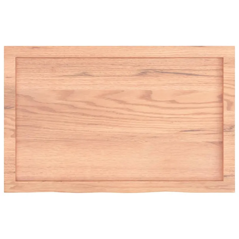 Vonios stalviršis, šviesiai rudas, 80x50x(2-6) cm, mediena