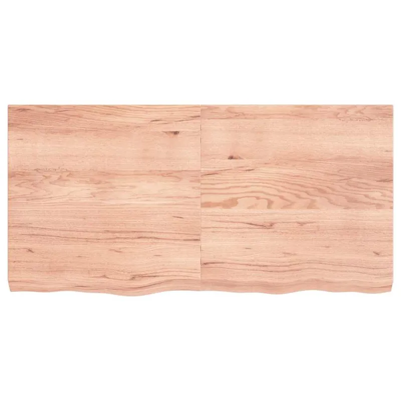 Vonios stalviršis, šviesiai rudas, 120x60x(2-6)cm, mediena