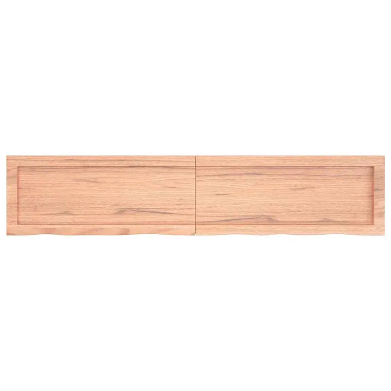 Vonios stalviršis, šviesiai rudas, 140x30x(2-4)cm, mediena