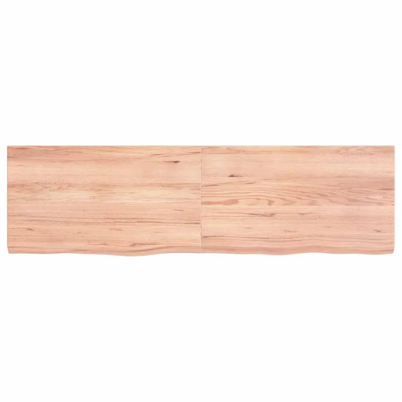 Vonios stalviršis, šviesiai rudas, 140x40x(2-4)cm, mediena