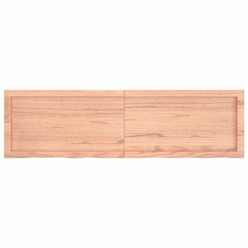 Vonios stalviršis, šviesiai rudas, 140x40x(2-4)cm, mediena