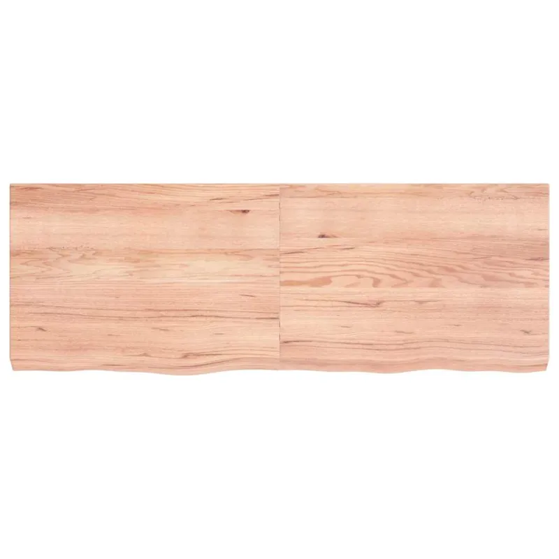 Vonios stalviršis, šviesiai rudas, 140x50x(2-6)cm, mediena