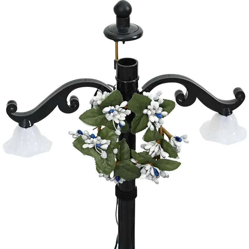 Eglutė su sniego funkcija ir skėčio pagrindu, mėlyna, 75cm, PVC