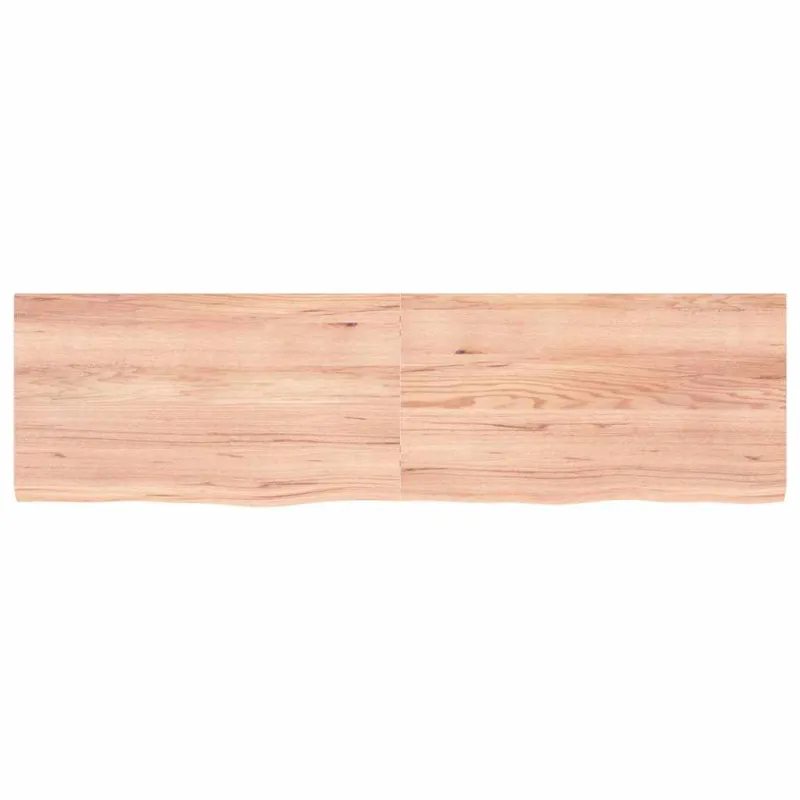Vonios stalviršis, šviesiai rudas, 180x50x(2-4)cm, mediena