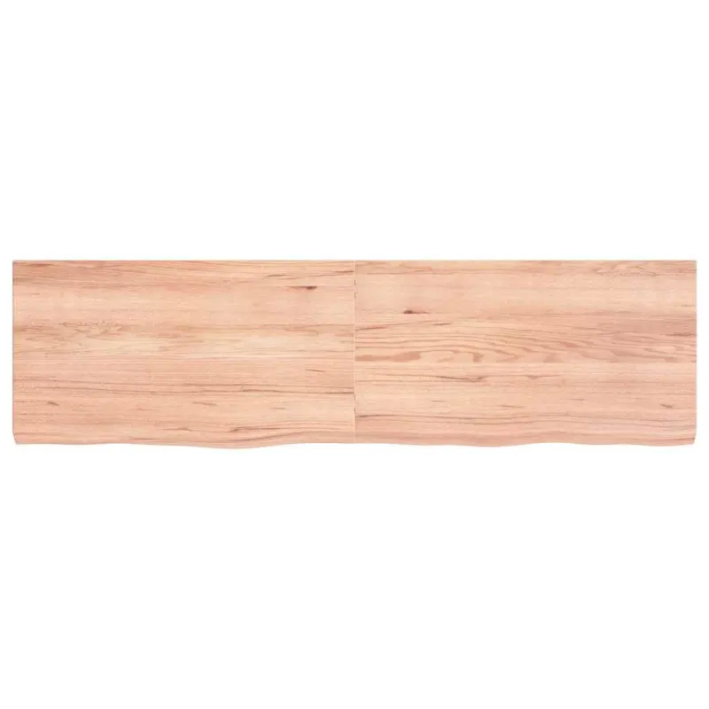 Vonios stalviršis, šviesiai rudas, 180x50x(2-6)cm, mediena
