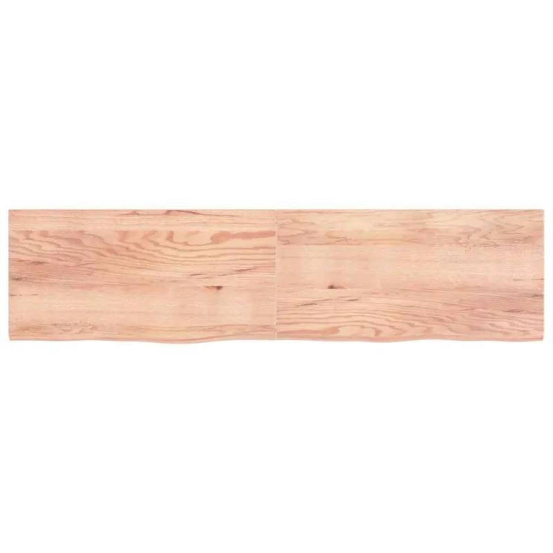 Vonios stalviršis, šviesiai rudas, 200x50x(2-4)cm, mediena