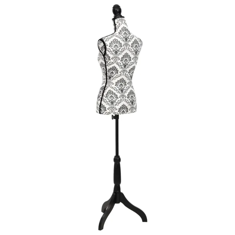 Moters biusto forma, juoda/balta