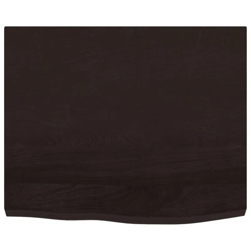 Vonios stalviršis, tamsiai rudas, 60x60x(2-4) cm, mediena