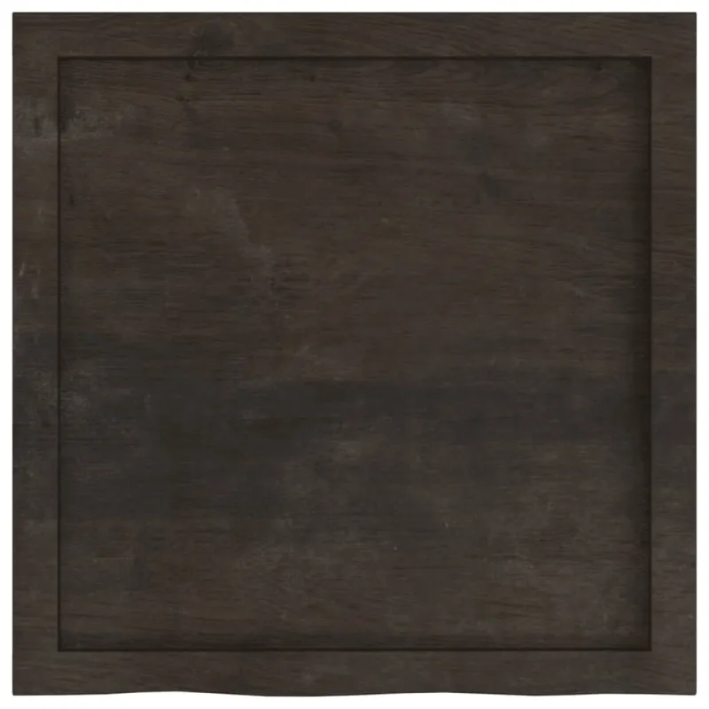 Vonios stalviršis, tamsiai rudas, 60x60x(2-6)cm, mediena