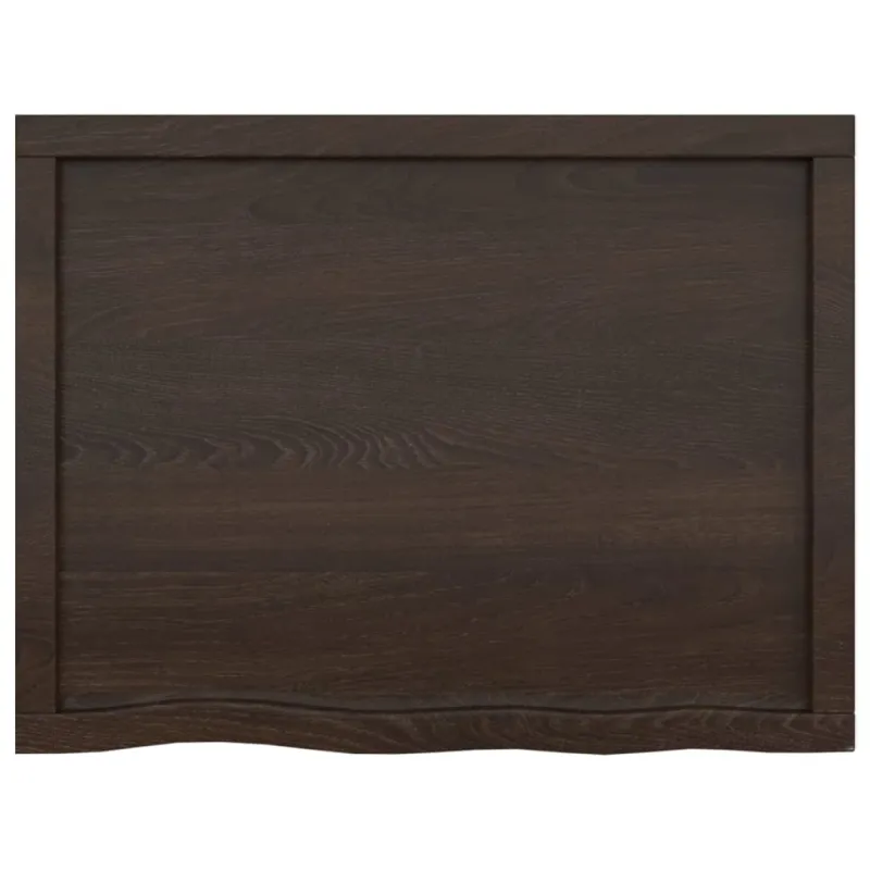 Vonios stalviršis, tamsiai rudas, 80x60x(2-6)cm, mediena