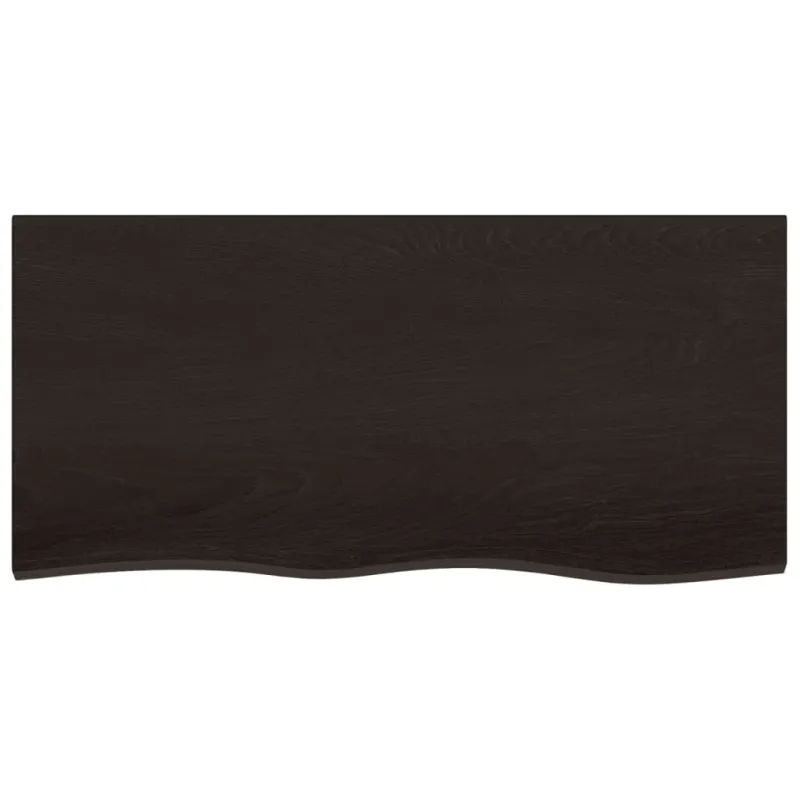 Vonios stalviršis, tamsiai rudas, 100x50x(2-4) cm, mediena