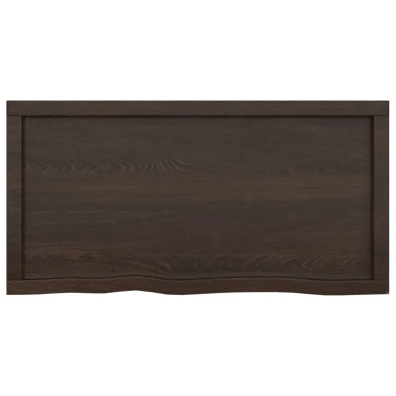 Vonios stalviršis, tamsiai rudas, 100x50x(2-4) cm, mediena
