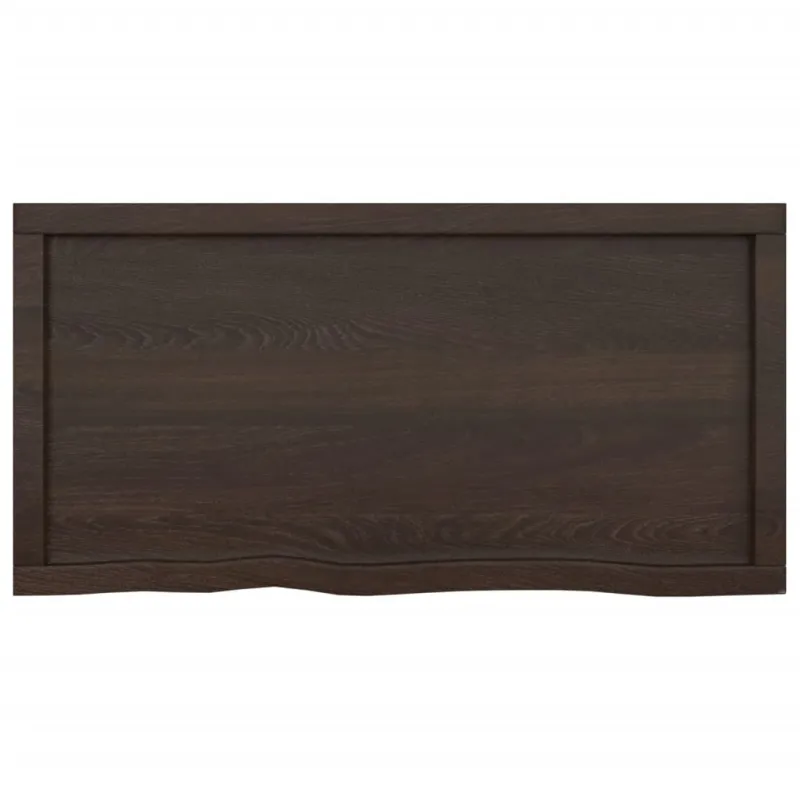 Vonios stalviršis, tamsiai rudas, 100x50x(2-6)cm, mediena