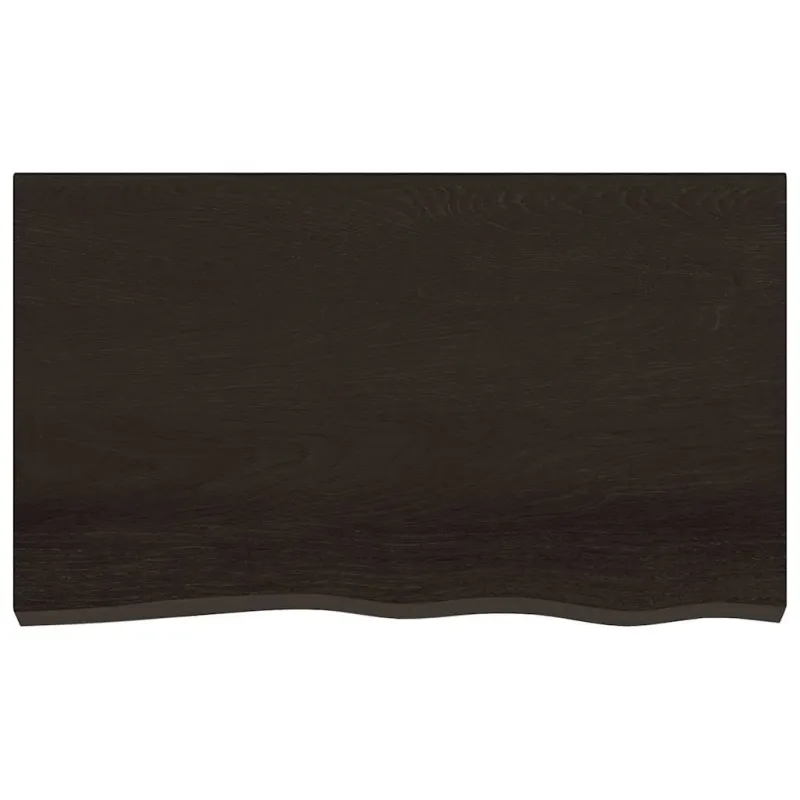Vonios stalviršis, tamsiai rudas, 100x60x(2-6)cm, mediena