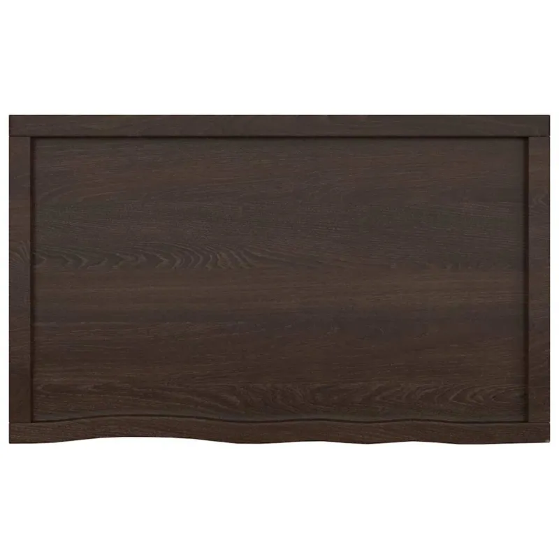Vonios stalviršis, tamsiai rudas, 100x60x(2-6)cm, mediena