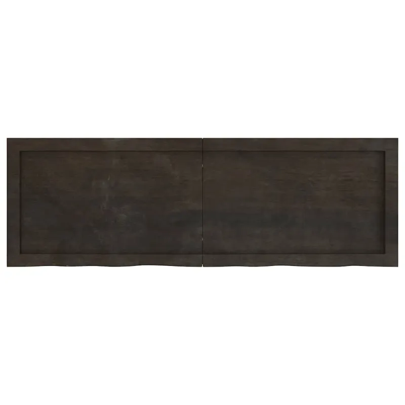 Vonios stalviršis, tamsiai rudas, 120x40x(2-6)cm, mediena