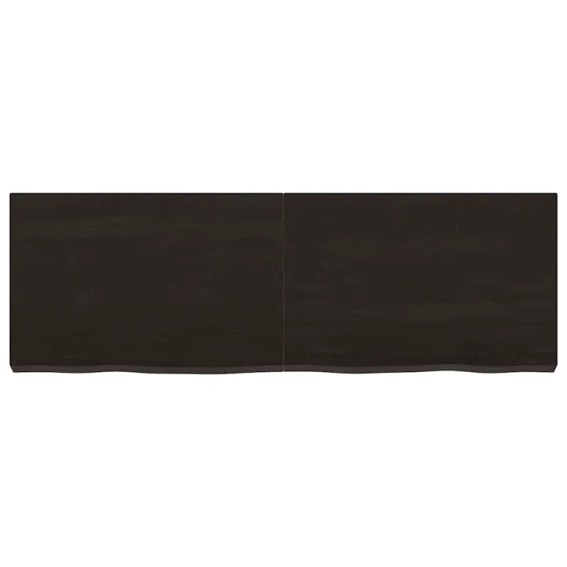 Vonios stalviršis, tamsiai rudas, 120x40x(2-6)cm, mediena