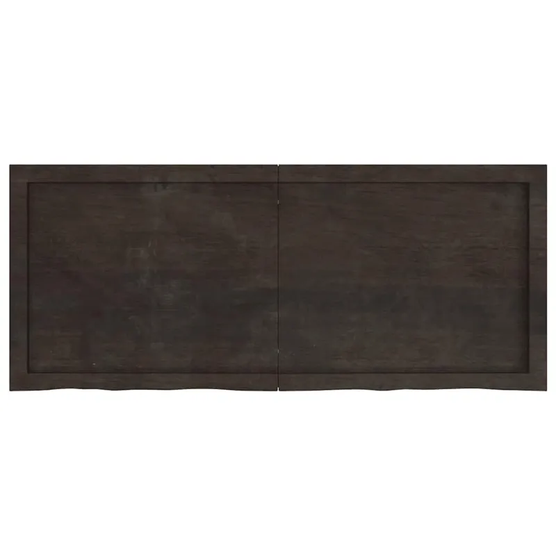 Vonios stalviršis, tamsiai rudas, 120x50x(2-4)cm, mediena