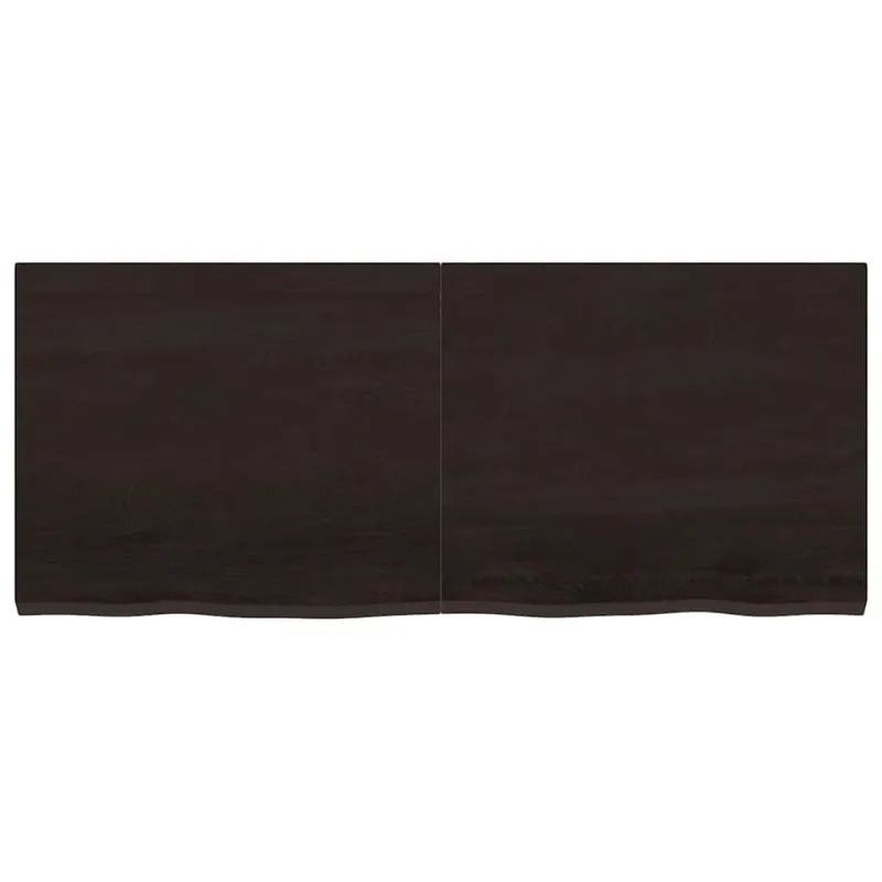 Vonios stalviršis, tamsiai rudas, 120x50x(2-4)cm, mediena