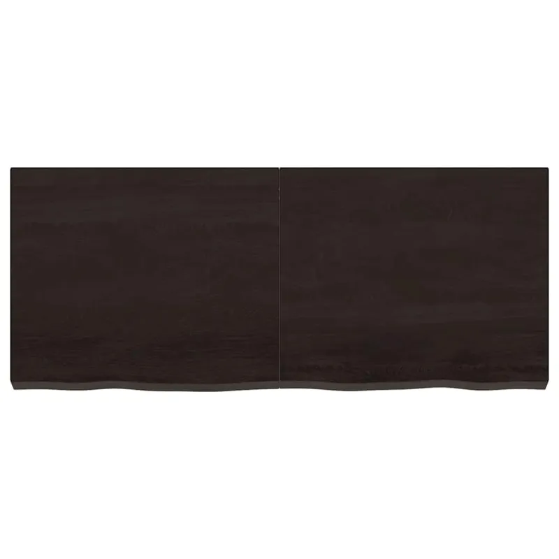 Vonios stalviršis, tamsiai rudas, 120x50x(2-6)cm, mediena