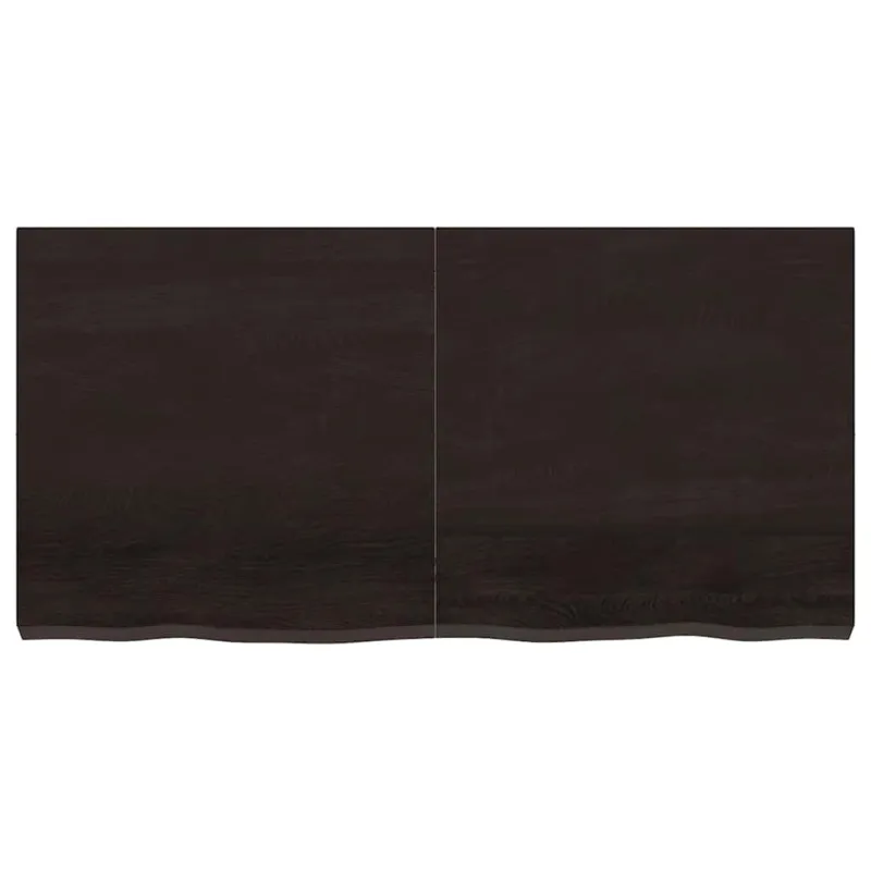 Vonios stalviršis, tamsiai rudas, 120x60x(2-6)cm, mediena