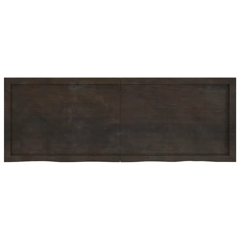 Vonios stalviršis, tamsiai rudas, 140x50x(2-4) cm, mediena