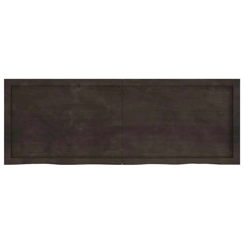 Vonios stalviršis, tamsiai rudas, 140x50x(2-6)cm, mediena