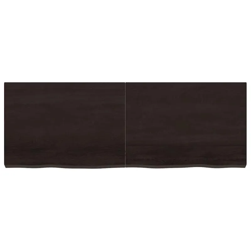 Vonios stalviršis, tamsiai rudas, 140x50x(2-6)cm, mediena