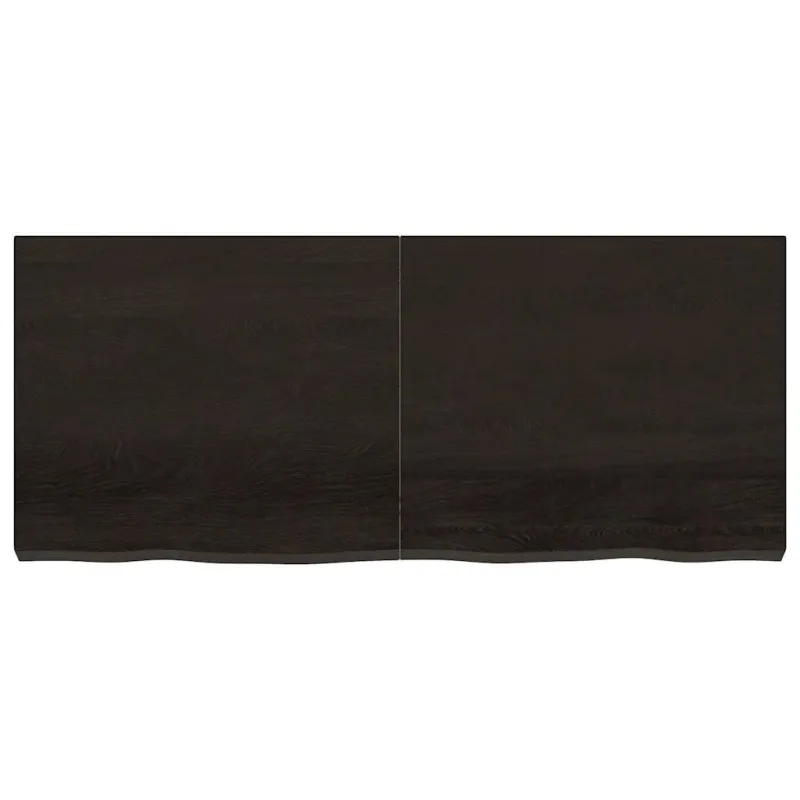 Vonios stalviršis, tamsiai rudas, 140x60x(2-6)cm, mediena