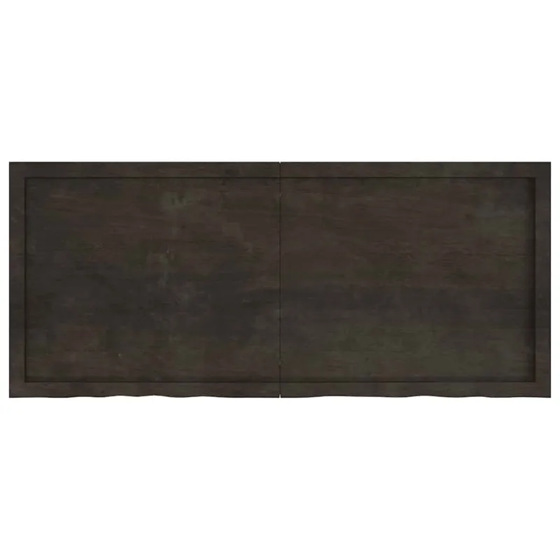 Vonios stalviršis, tamsiai rudas, 140x60x(2-6)cm, mediena