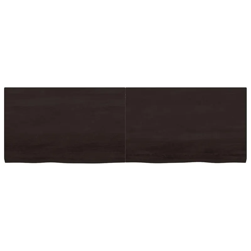 Vonios stalviršis, tamsiai rudas, 160x50x(2-4) cm, mediena