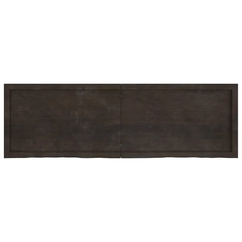 Vonios stalviršis, tamsiai rudas, 160x50x(2-4) cm, mediena