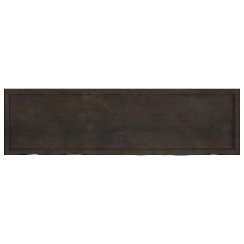 Vonios stalviršis, tamsiai rudas, 180x50x(2-6)cm, mediena