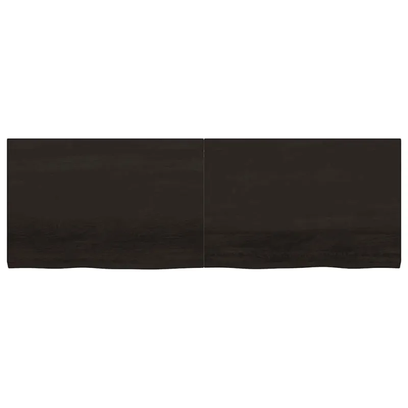 Vonios stalviršis, tamsiai rudas, 180x60x(2-4)cm, mediena