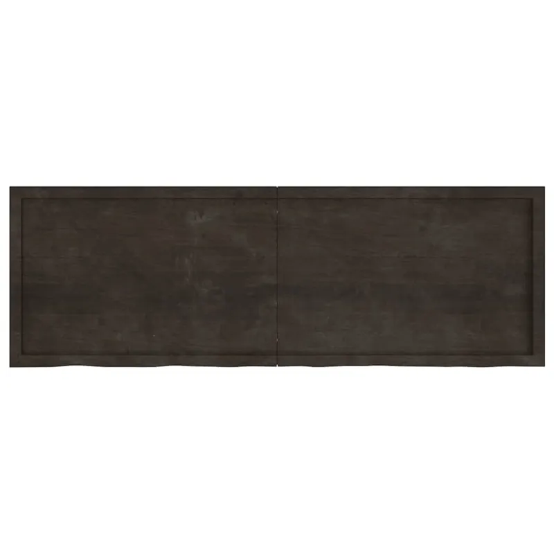 Vonios stalviršis, tamsiai rudas, 180x60x(2-6)cm, mediena