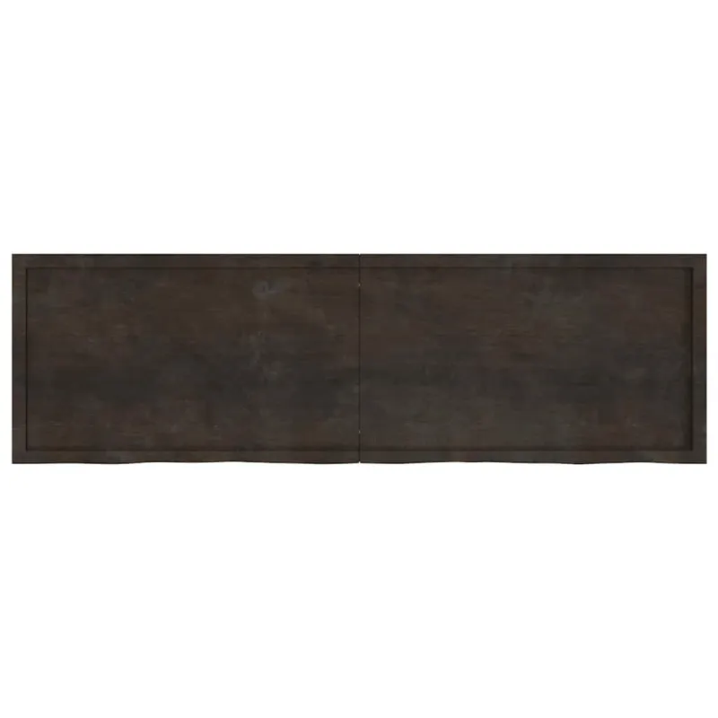Vonios stalviršis, tamsiai rudas, 200x60x(2-4)cm, mediena