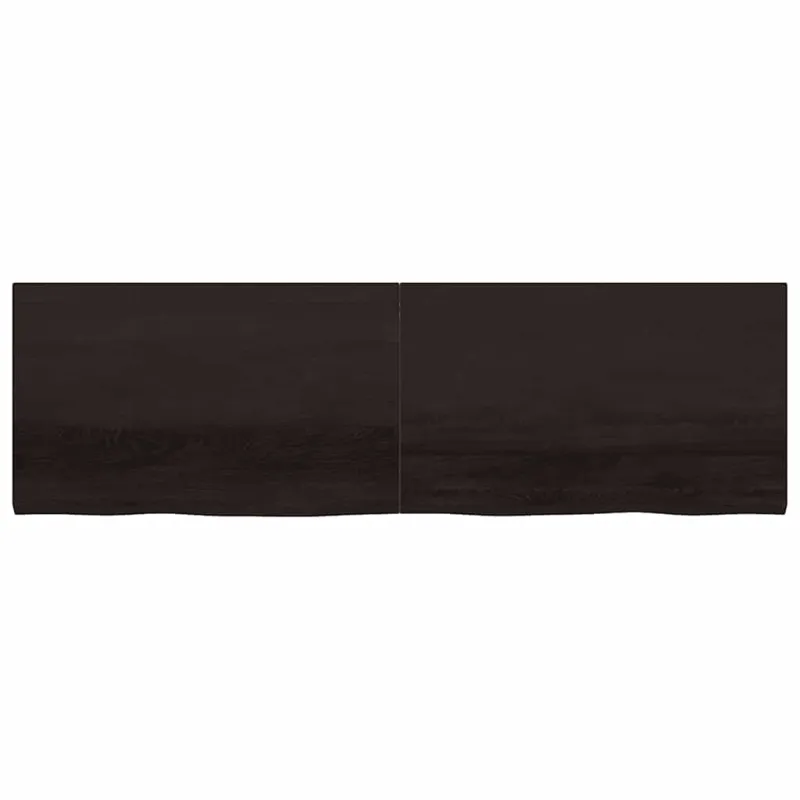 Vonios stalviršis, tamsiai rudas, 200x60x(2-4)cm, mediena