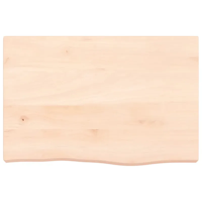 Stalviršis, 60x40x(2–6)cm, neapdorotas ąžuolo medienos masyvas