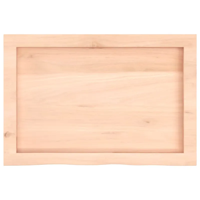 Stalviršis, 60x40x(2–6)cm, neapdorotas ąžuolo medienos masyvas