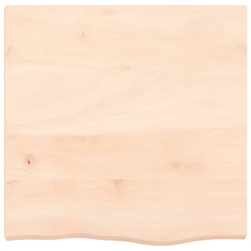 Stalviršis, 60x60x(2–4)cm, neapdorotas ąžuolo medienos masyvas
