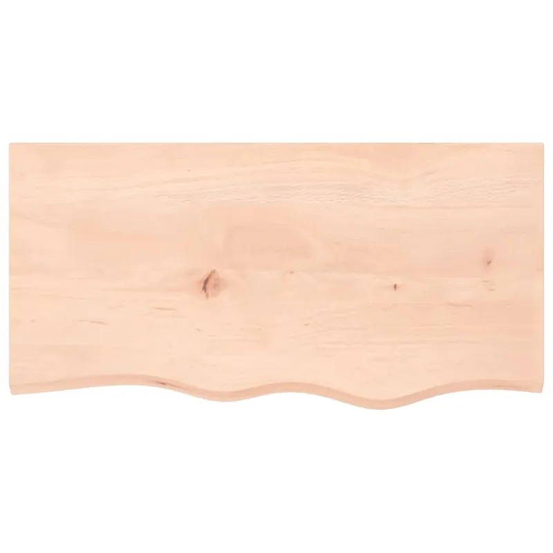Stalviršis, 80x40x(2–6)cm, neapdorotas ąžuolo medienos masyvas