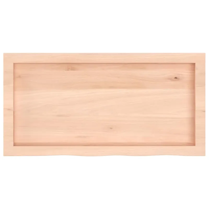 Stalviršis, 80x40x(2–6)cm, neapdorotas ąžuolo medienos masyvas